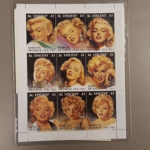 Marilyn Monroe Stamp Collection (Cert of Auth.)